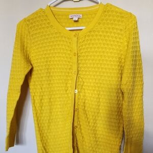 Merona Women's Bright Yellow Textured Cardigan